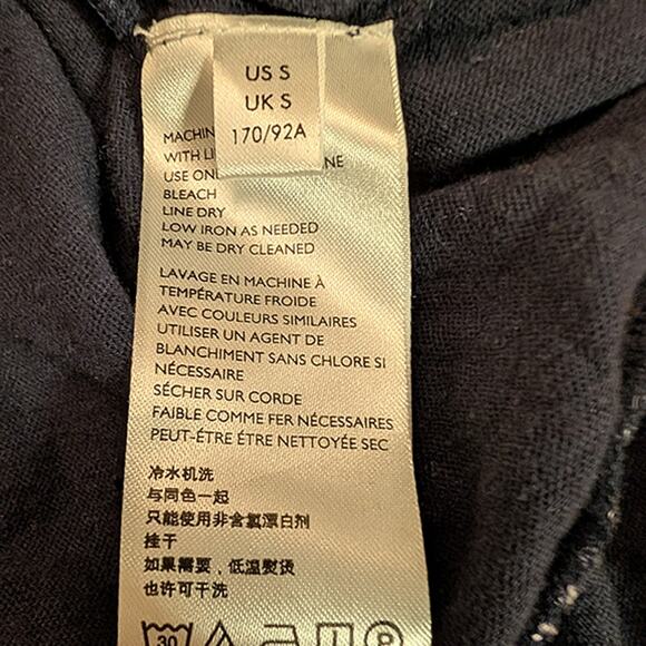 Free People Mini Tunic Embroidered Drop Waist Balloon Sleeve - S - New - Picture 8 of 8